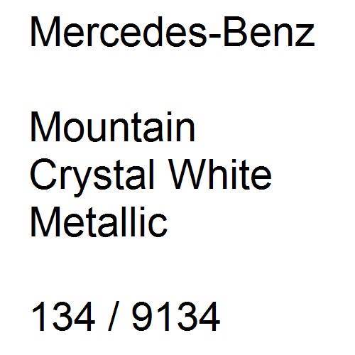 Mercedes-Benz, Mountain Crystal White Metallic, 134 / 9134.